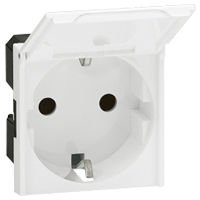 Legrand S.Armada, Top. Priz Ç.k kapaklı, beyaz LEG-077219