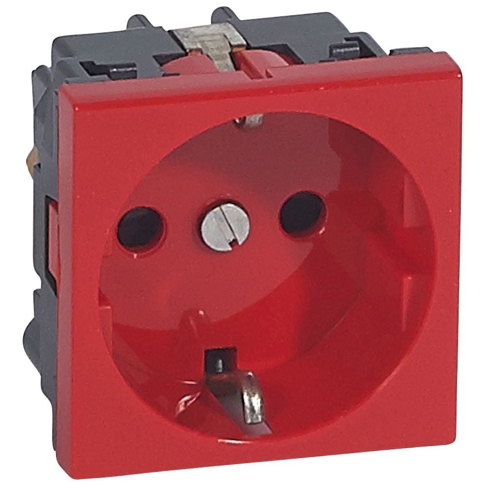 Legrand S.Armada Top. Antim. ç.k. priz, kırmızı LEG-077220