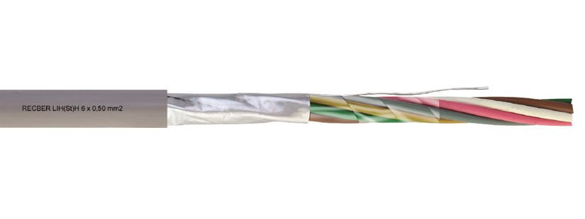 Reçber LIY(St)Y 6x0,50mm2 + 0,22mm2 Sinyal Ve Kontrol Kablosu