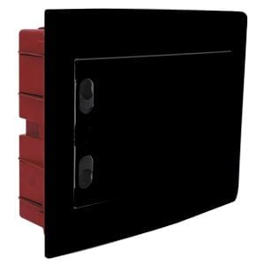 Çetinkaya Pano 305x237x80 ABS Sıva Altı 12'li Sigorta Kutusu Siyah Kapakli - Klemensli ÇP 12912 B