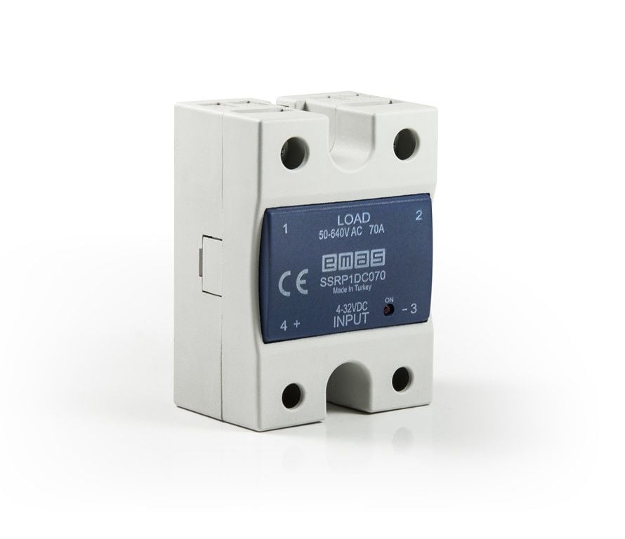 Emas Ssr 70A 50-640V Solid State Röle - SSRP1DC070