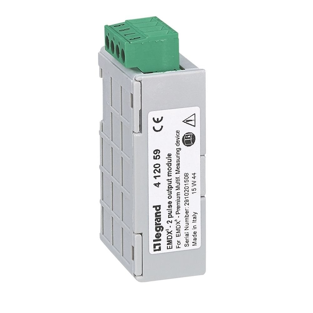 Legrand EMDX3 Premium Enerji analizörü için Enerji sayımı için tetikleme çıkışı modülü LEG-412059