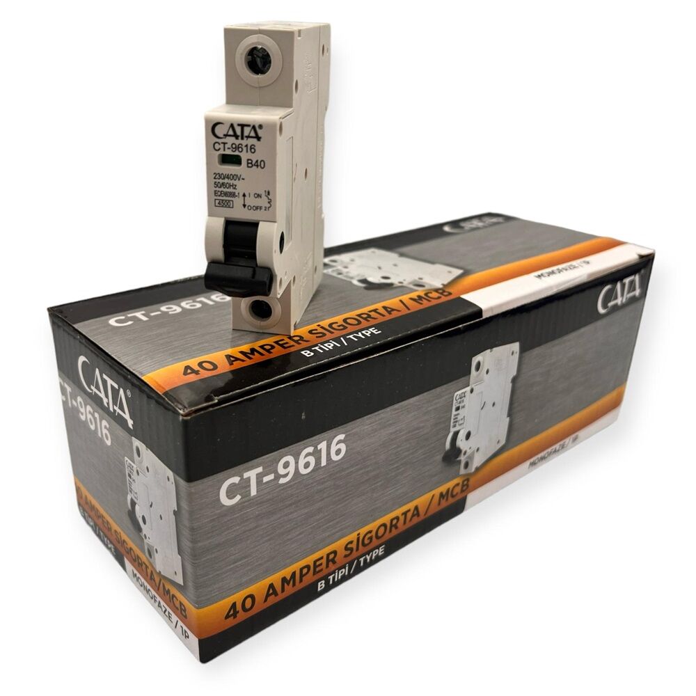 Cata CT-9616 4,5 kA B40 Amper Monofaze Sigorta
