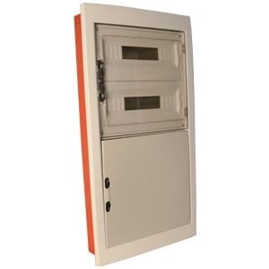 Çetinkaya Pano 440x855x95 ABS Sıva Altı Metal Gövdeli 72'li (18x4) Seffaf Kapakli Sigorta Kutusu ÇP 14972-M1
