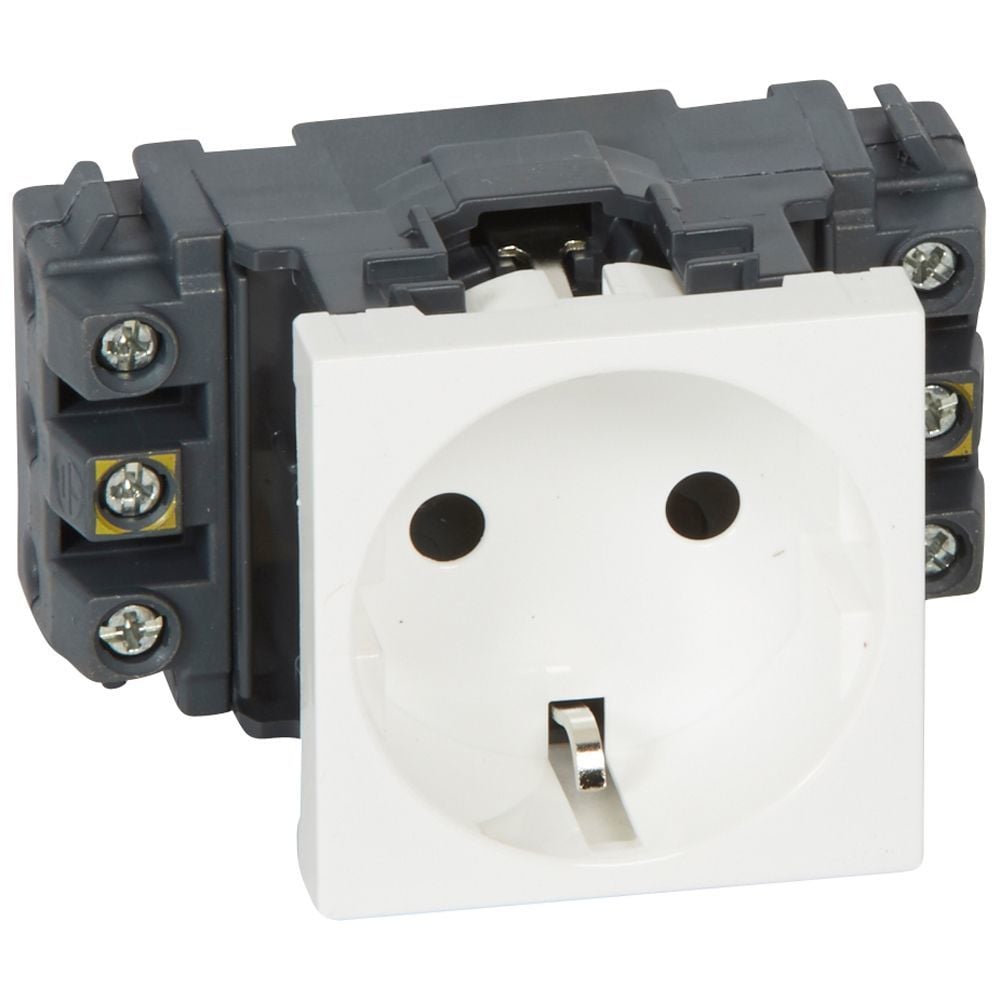 Legrand S.Armada ''DLP'' şebeke prizi, tekli, beyaz LEG-077601