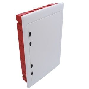Çetinkaya Pano 440x654x95 ABS Sıva Altı Metal Gövdeli 54'lü (18x3) Opak Kapakli Sigorta Kutusu ÇP 12954-M1