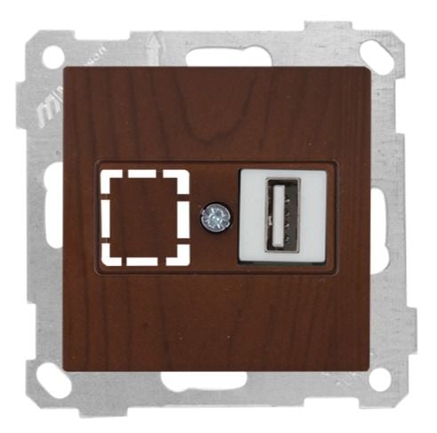 Mutlusan Mek+Tuş Data Prizi 1*Usb Ceviz - 2100 455 0157