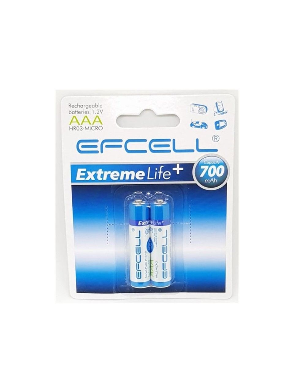 Efcell 1.2V Aaa Sarjli 700 Ma Ince Pil 2Adet