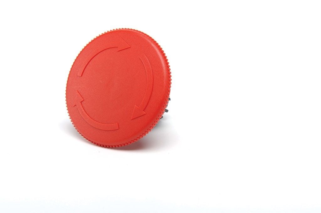 Emas B Düğme Acil Stop Mantar 60 Mm Kırmızı - BDE60
