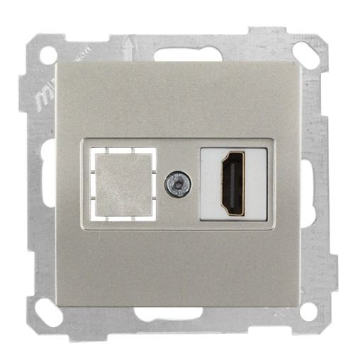 Mutlusan Mek+Tuş Data Prizi 1*Hdmı Titanyum - 2100 457 0183