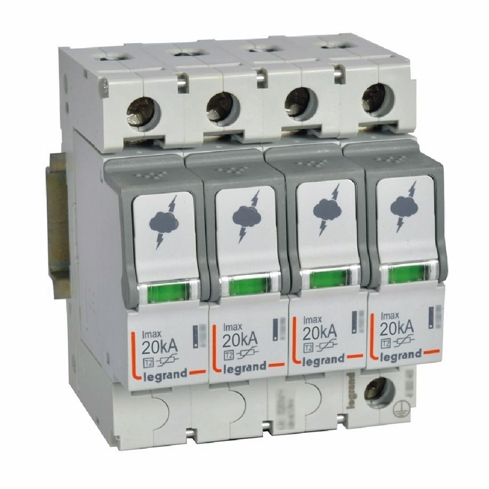Legrand Sayaç sonrası için parafudr Tip 2 C tipi Imax 20kA Up:1.2kV 4Kutup LEG-412223