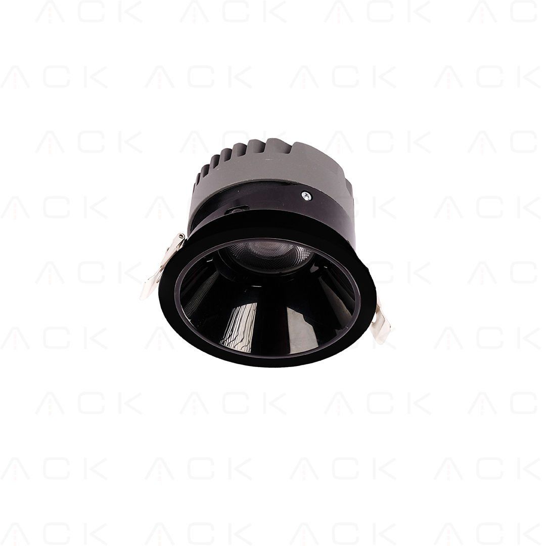 ACK 10W Sıva Altı Yuvarlak Downlıght Siyah 3000K AD10-01101