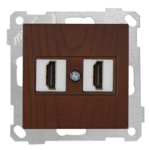 Mutlusan Mek+Tuş Data Prizi 2*Hdmı Ceviz - 2100 458 0157