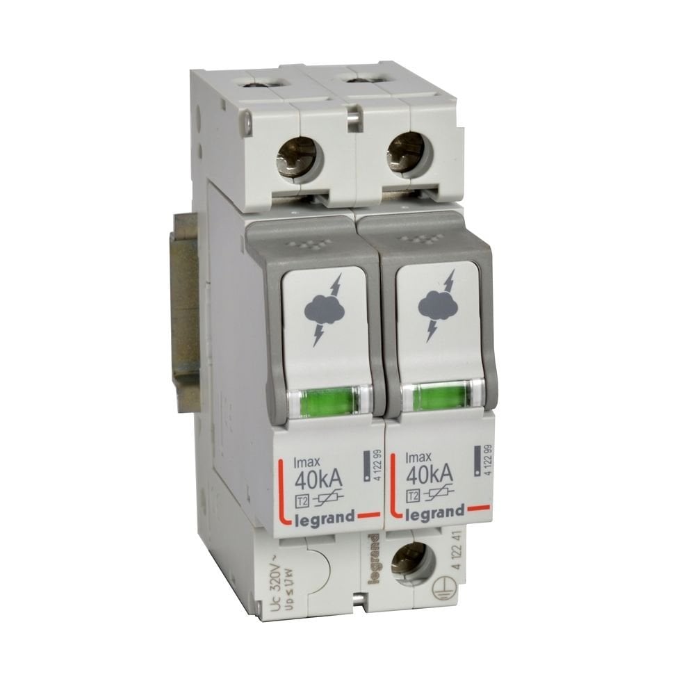 Legrand Sayaç sonrası için parafudr Tip 2 C tipi Imax 40kA Up:1.7kV 2Kutup LEG-412241