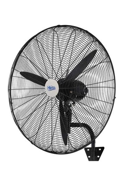 Hims HEF-D650 190W 26 inç Siyah Alüminyum 3 Kanatli Sanayi Tipi Duvar Vantilatörü