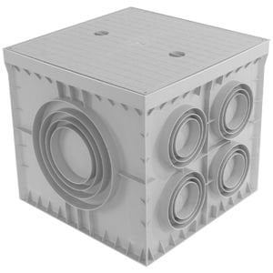 Çetinkaya Pano 55x55x50 ABS Yeralti Buati 10 Çikisli Kapaksiz ÇP 555553