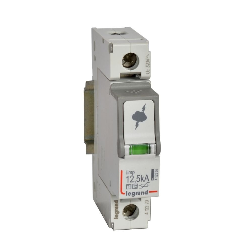 Legrand Ana dağıtım panosu için parafudr Tip1 - Tip 2 veya B + C tipi 1 kutup Up:1.5kV LEG-412270