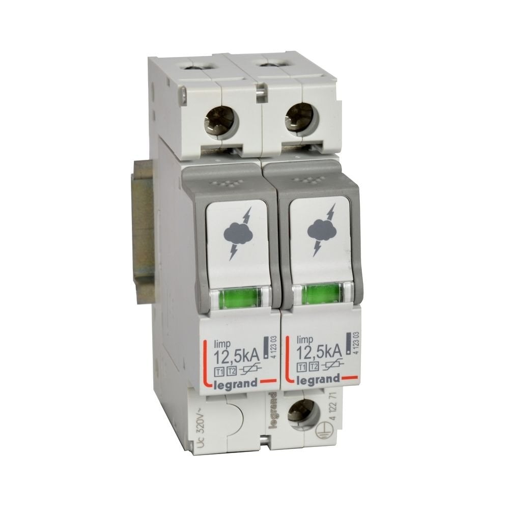 Legrand Ana dağıtım panosu için parafudr Tip1 - Tip 2 veya B + C tipi 2 kutup Up:1.5kV LEG-412271
