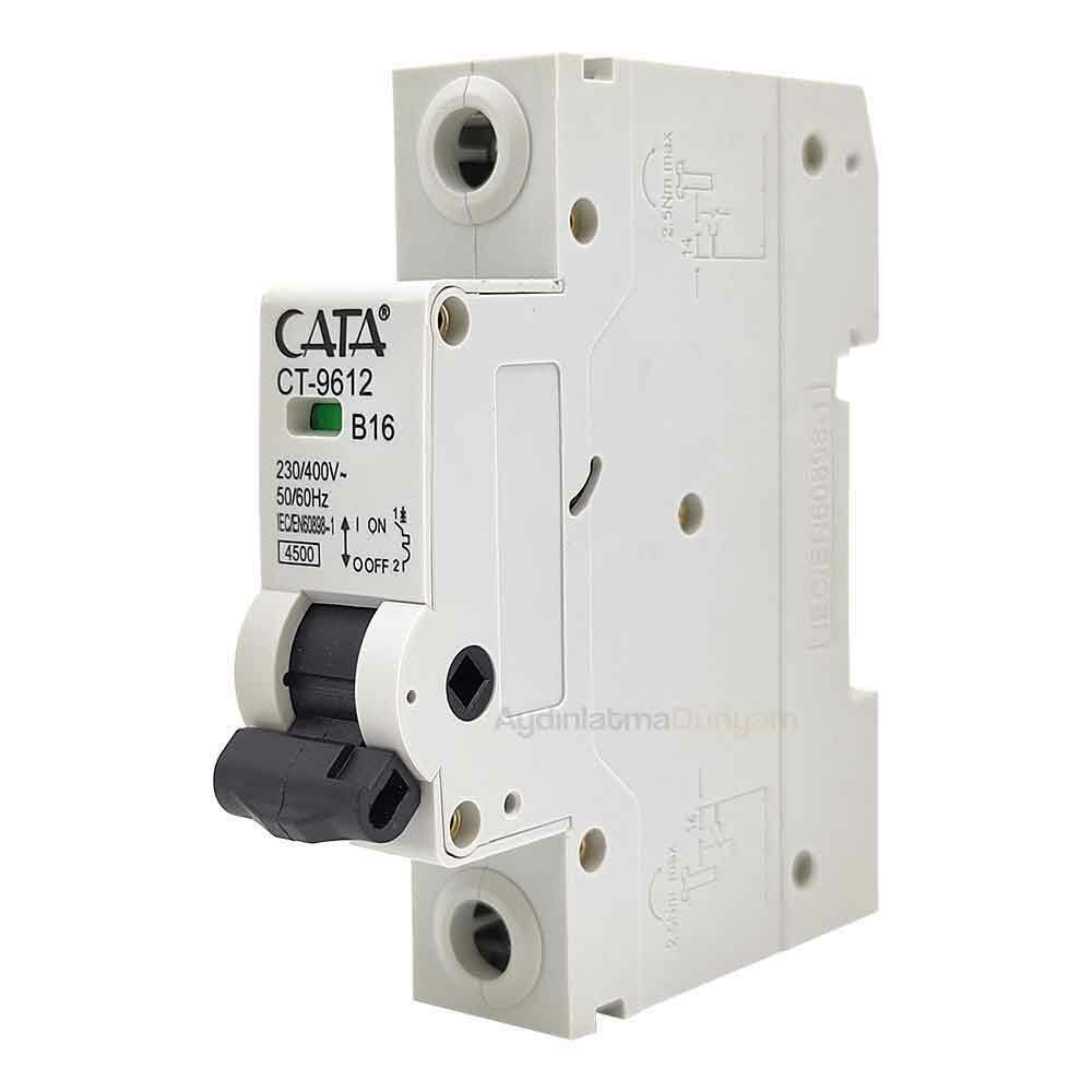Cata 1X16 Amper W Otomat Monofaze Sigorta Ct-9612