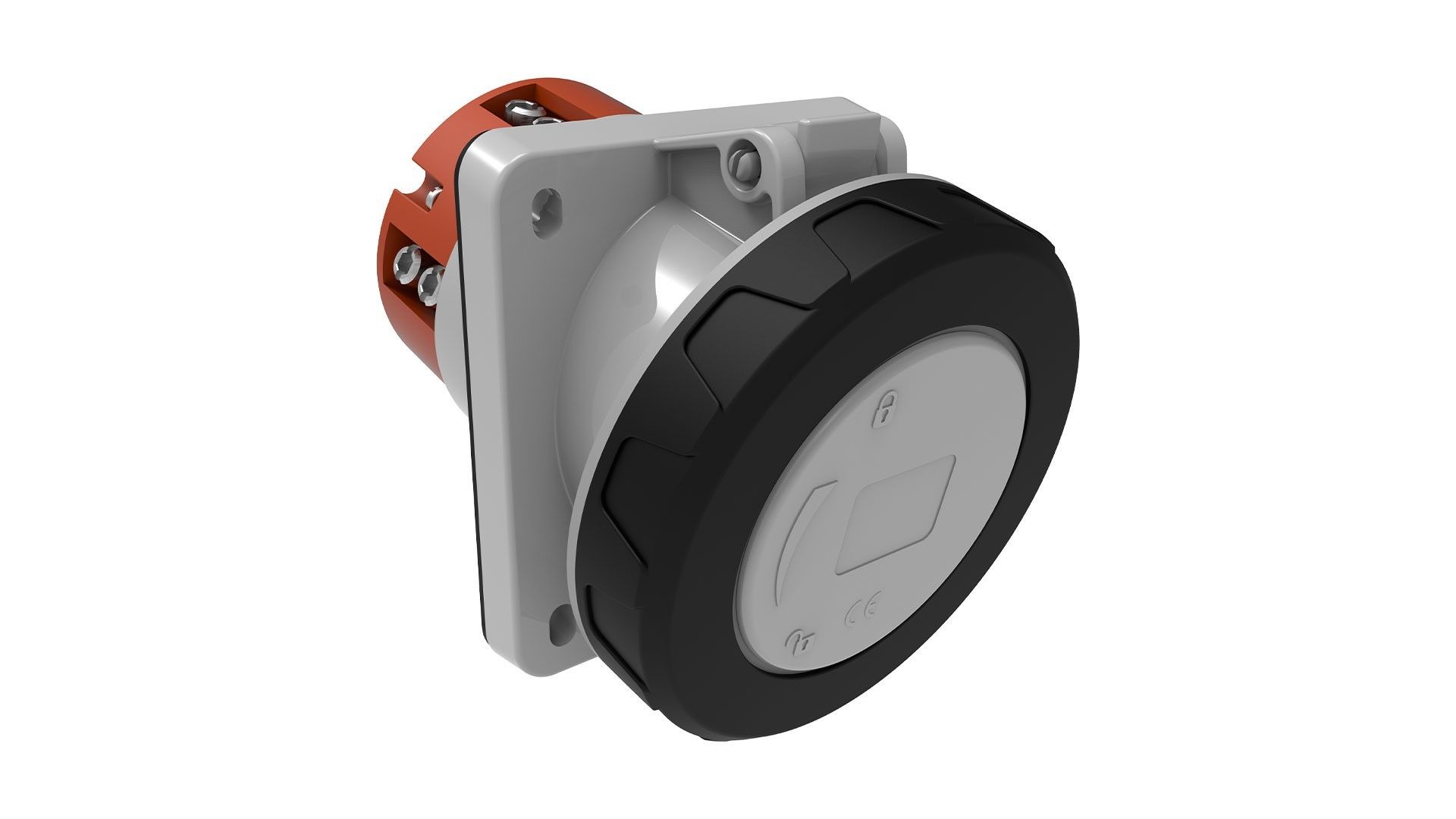 Bemis 5/160A. 45° Eğik Makine Priz IP67 BC1-8505-7420