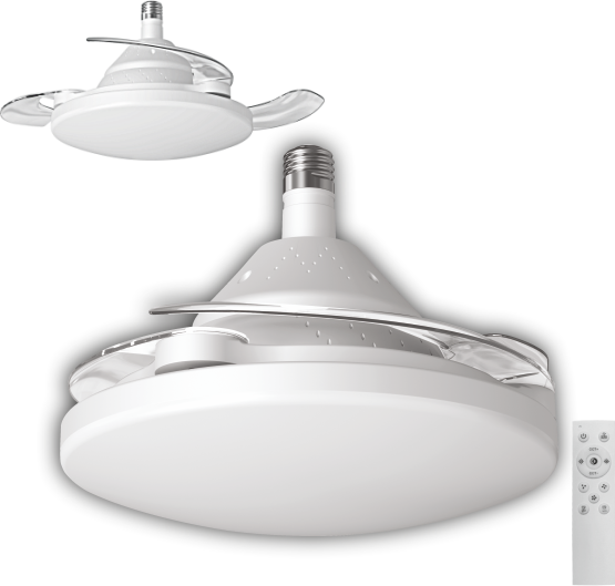 Cata Ct-1156 Dolunay Fan Led Ampul Hayalet Pervaneli Beyaz
