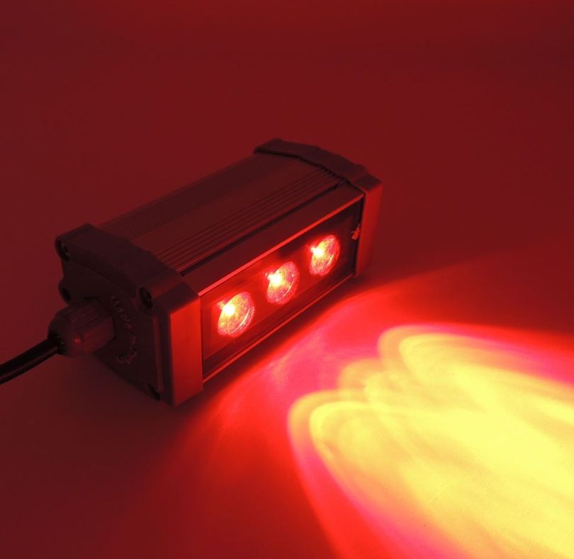 Wallwasher Led Duvar Aydinlatma 10 Cm 3W Siyah - Kirmizi