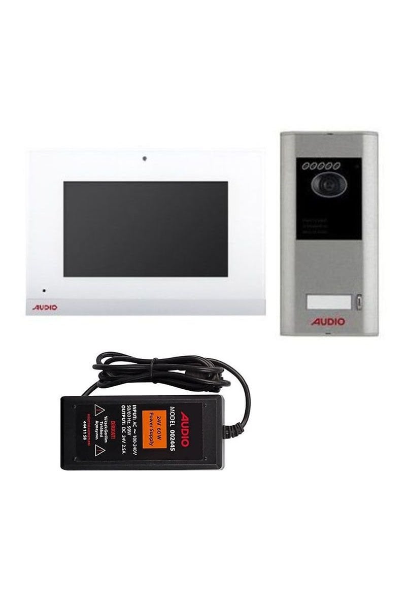 Audio 001462 10.1 inç Beyaz Bus Plus Dokunmatik Ekranlı Görüntülü Villa Set