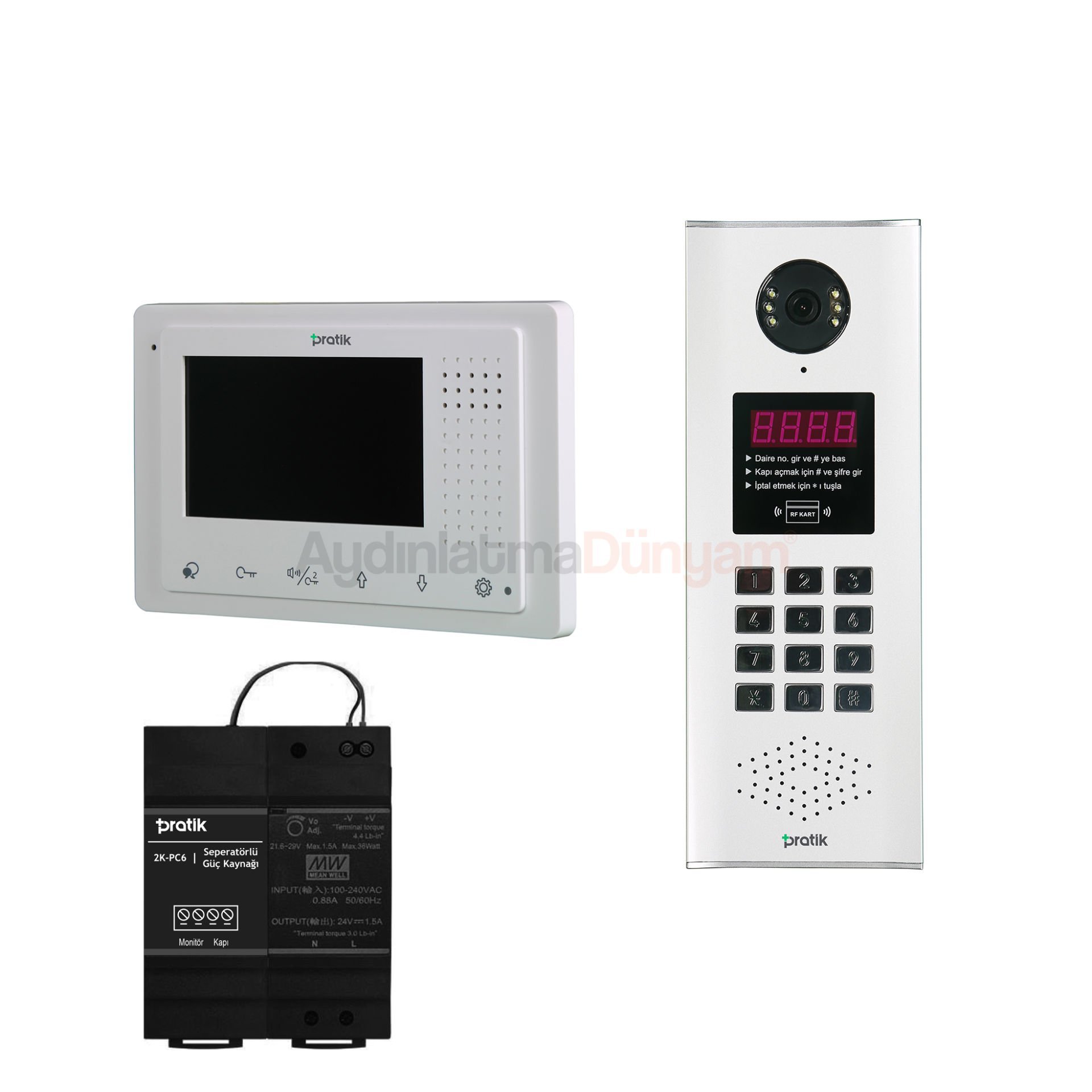 Pratik 2 Daire 4.3 inç Görüntülü Paket