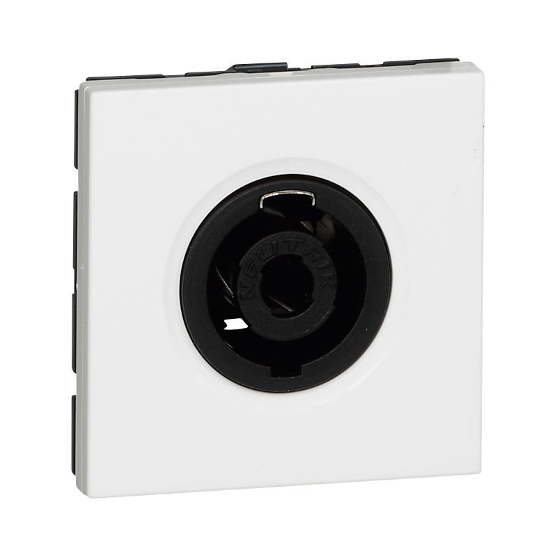 Legrand Sistem Armada 4 kutuplu dişi Speakon priz -Beyaz - 2modül LEG-078760