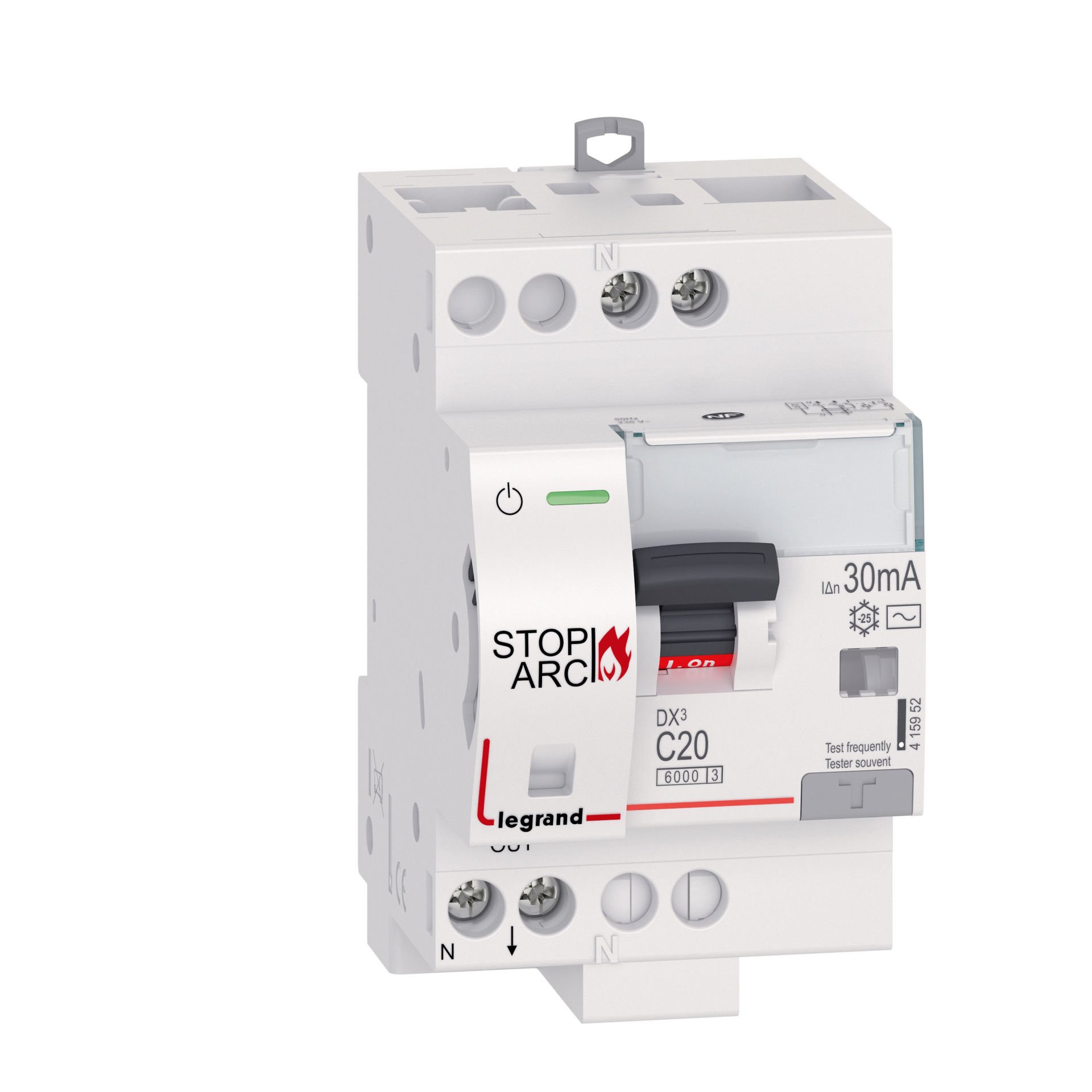 Legrand DX3 AFDD 1P+N C20 30MA AC 3M LEG-415952