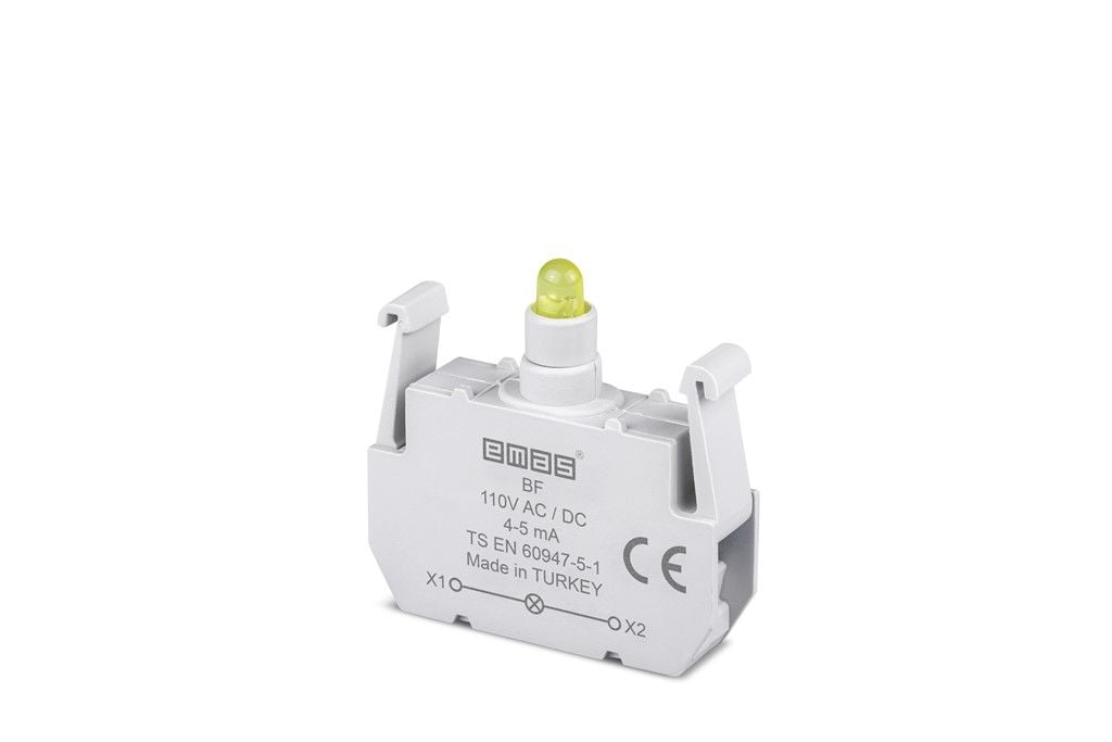 Emas B Sinyal Sarı Led'Li Blok 110 V Dc - BF