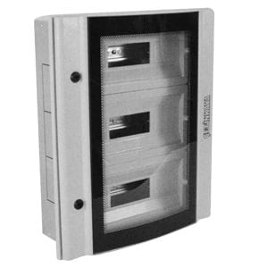 Çetinkaya Pano 45x50x10 Metal Sıva Altı Bombeli Camli Pano (Plastik Perdeli 3x17 Sigorta ) CPD 4505010 SAPS