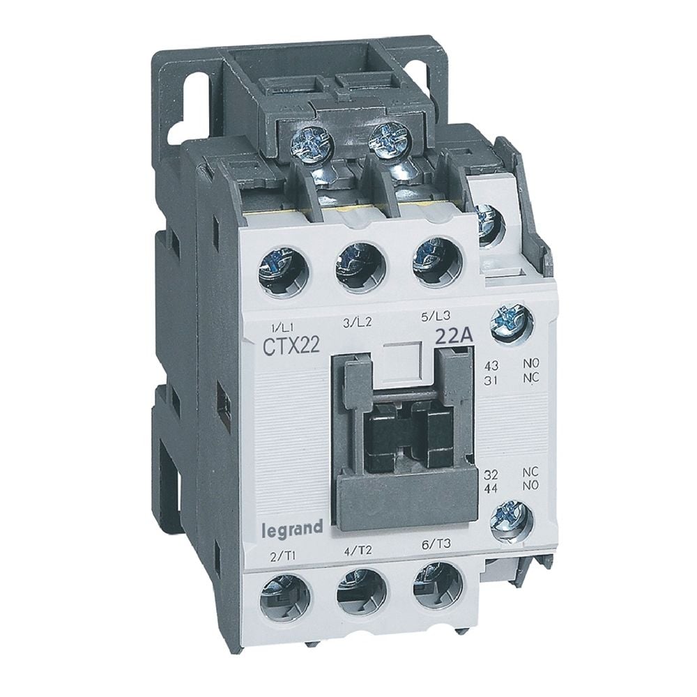 Legrand CTX³ 3P kontaktör 22A 1NA+1NK 24V AC bobinli LEG-416110
