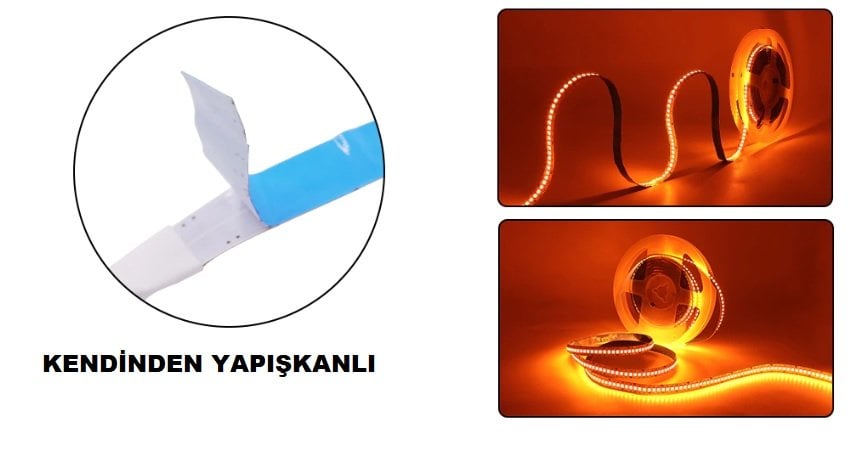 Cata Amber Renk Şerit Led Görseli