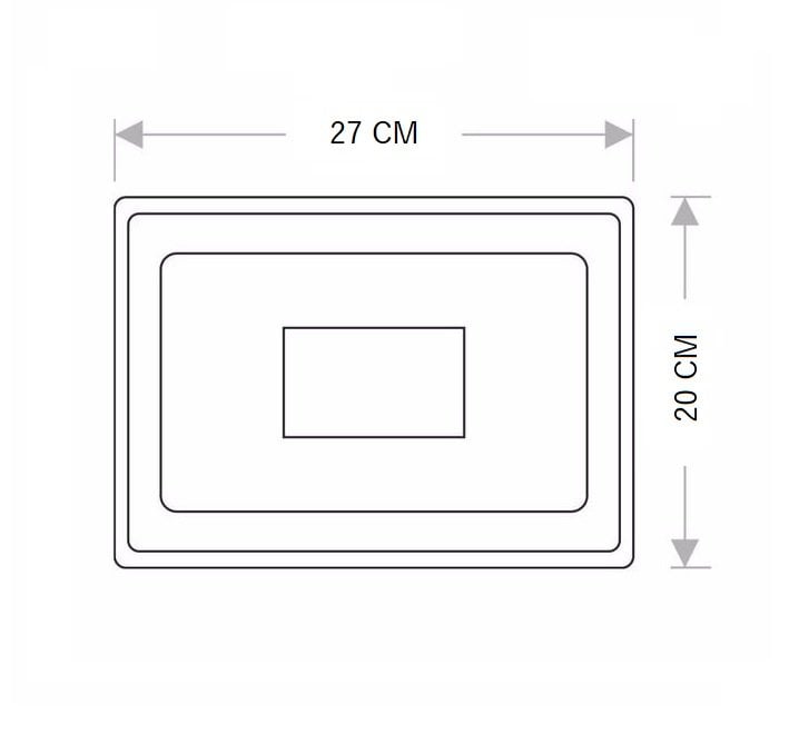 Cata 100 Watt Led Projektör Ürün Ölçüsü