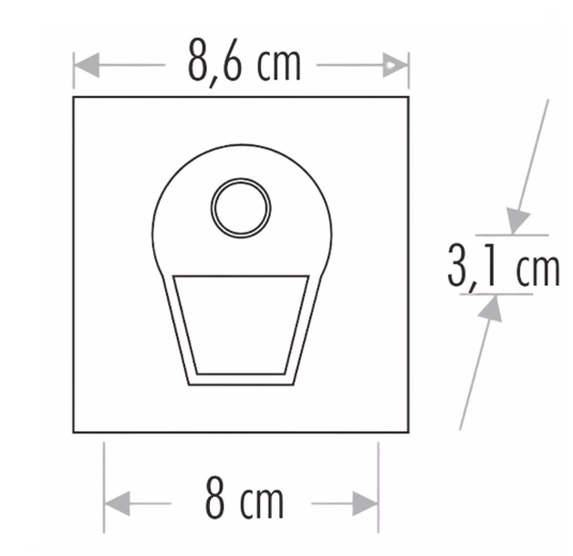 Cata Sensörlü Koridor Aydınlatma 1W ct-5170