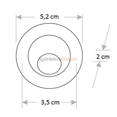 1w Hareketli Power Led Yıldız Spot CT-5268