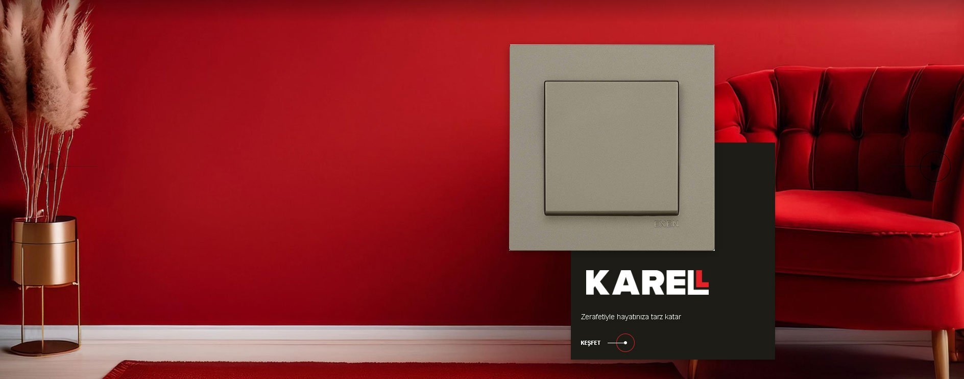 Exen titanyum anahtar priz serisi