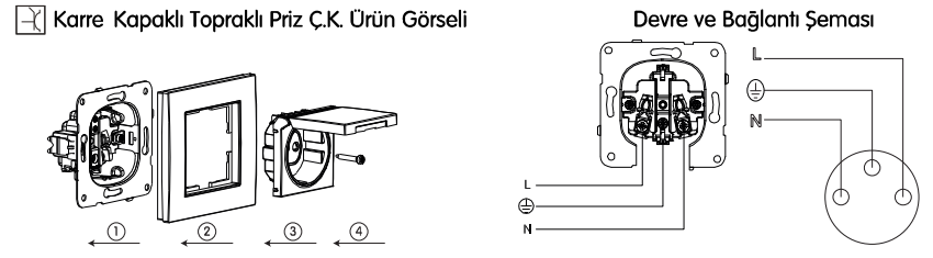 viko anahtar priz şeması