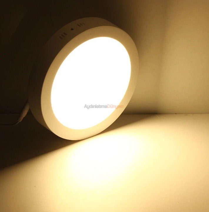 Cata 18w Sıva Üstü Yuvarlak Led Panel Armatür CT-5233 - Beyaz Işık