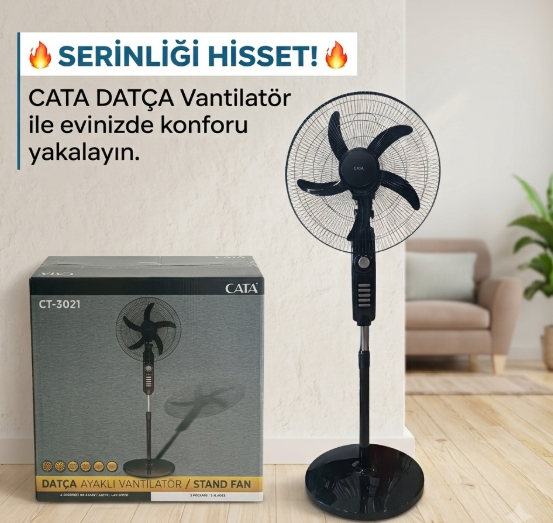 Cata Ct-3021 Datça Ayakli Vantilatör (CT-3021) İncelemesi, Özellikleri ve Avantajları