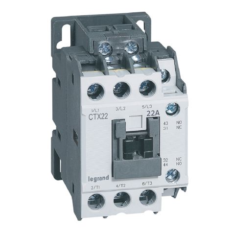 Legrand  CTX³ 3P kontaktör 22A 1NA+1NK 24V DC bobinli LEG-416111