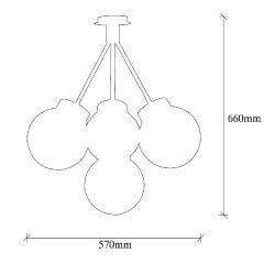 Aydinlatmadunyam Plafonyer Gold Mudoni-Mr-950