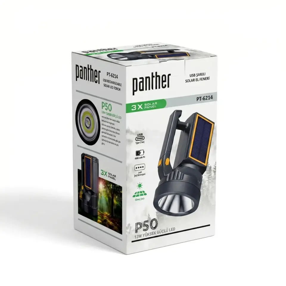 Panther Pt-6214 Usb Sarjli El Feneri