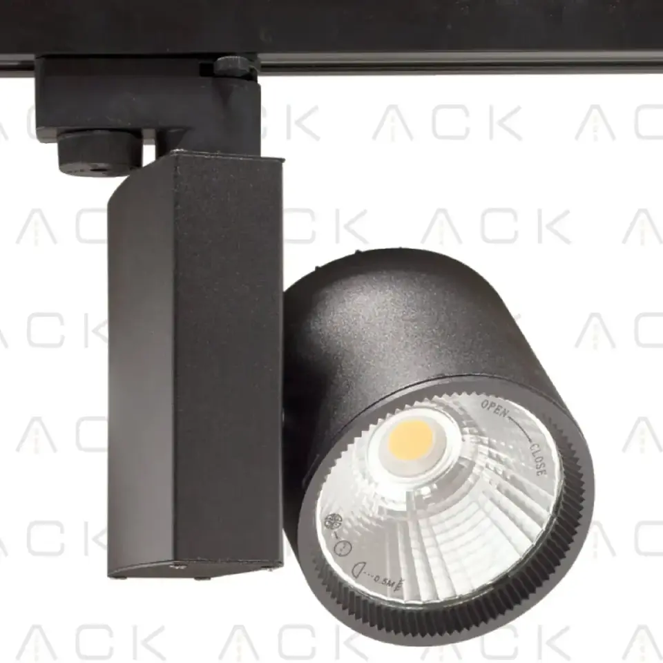 ACK 30W Sıyah 6500K Cob Led Monofaze Ray Armatürü AD30-04031