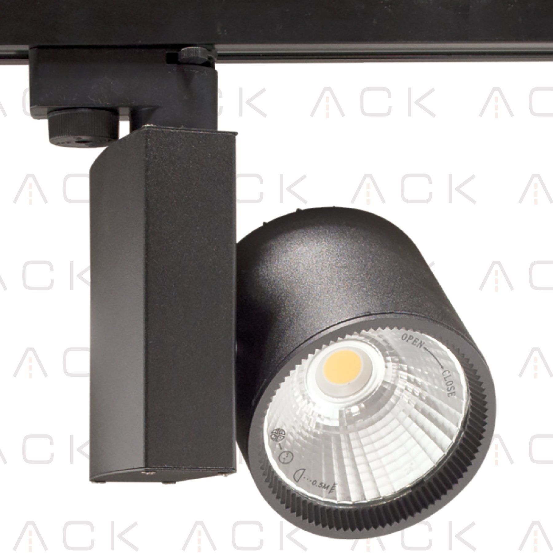 ACK 30W Sıyah 6500K Cob Led Monofaze Ray Armatürü AD30-04031
