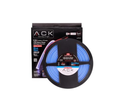 ACK 12V Neon Hortum Mavı 5Mt/Makara 2835 AS03-00606