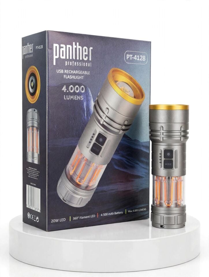 Panther Pt-4128 Usb Sarjli El Feneri