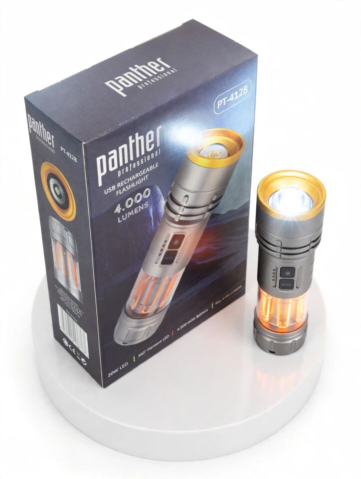 Panther Pt-4128 Usb Sarjli El Feneri