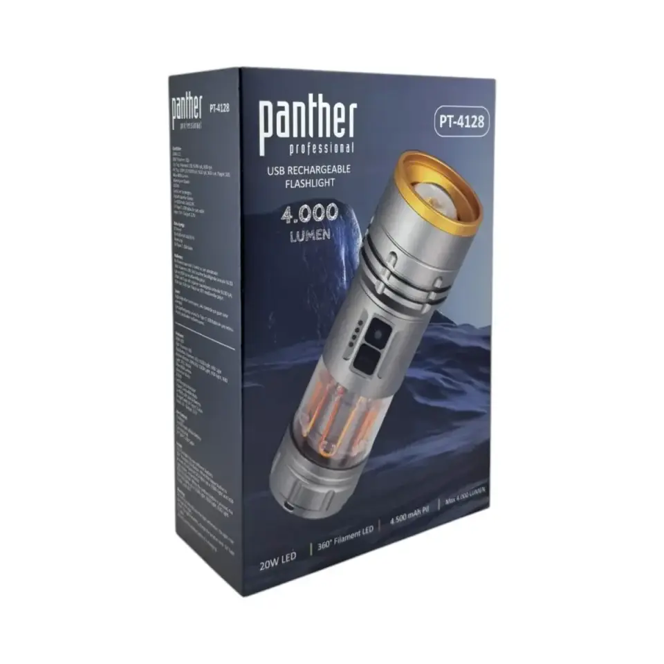 Panther Pt-4128 Usb Sarjli El Feneri